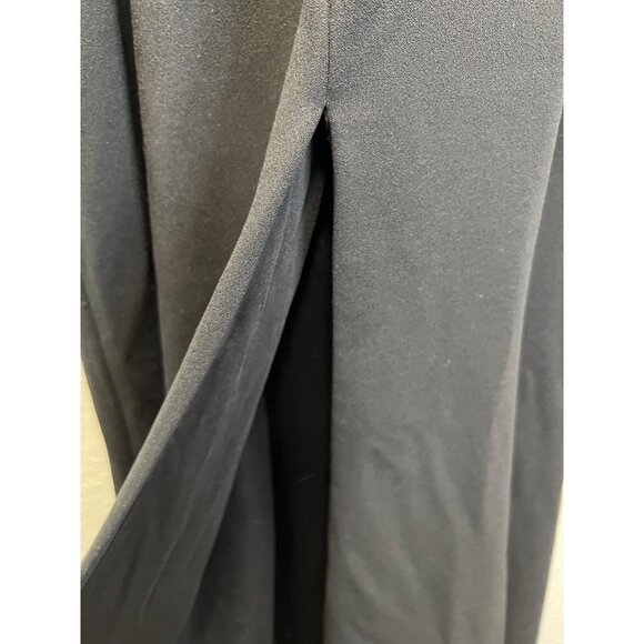 Lulus one shoulder Black Long Dress with front slit - Picture 8 of 9